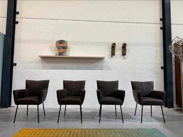 4 Nieuw Design on Stock Moka Eetkamerstoelen bruin Stoel beschikbaar voor biedingen