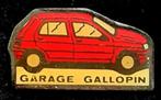 Renault Clio- Garage Gallopin pin, Verzenden, Nieuw, Transport, Speldje of Pin