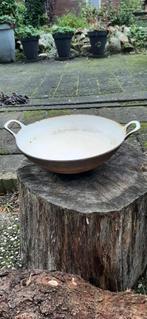 vintage metalen pan, Huis en Inrichting, Keuken | Potten en Pannen, Ophalen of Verzenden, Gebruikt, Rvs, Wok