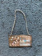 NIEUW houten teckel wandbordje, Verzenden, Nieuw