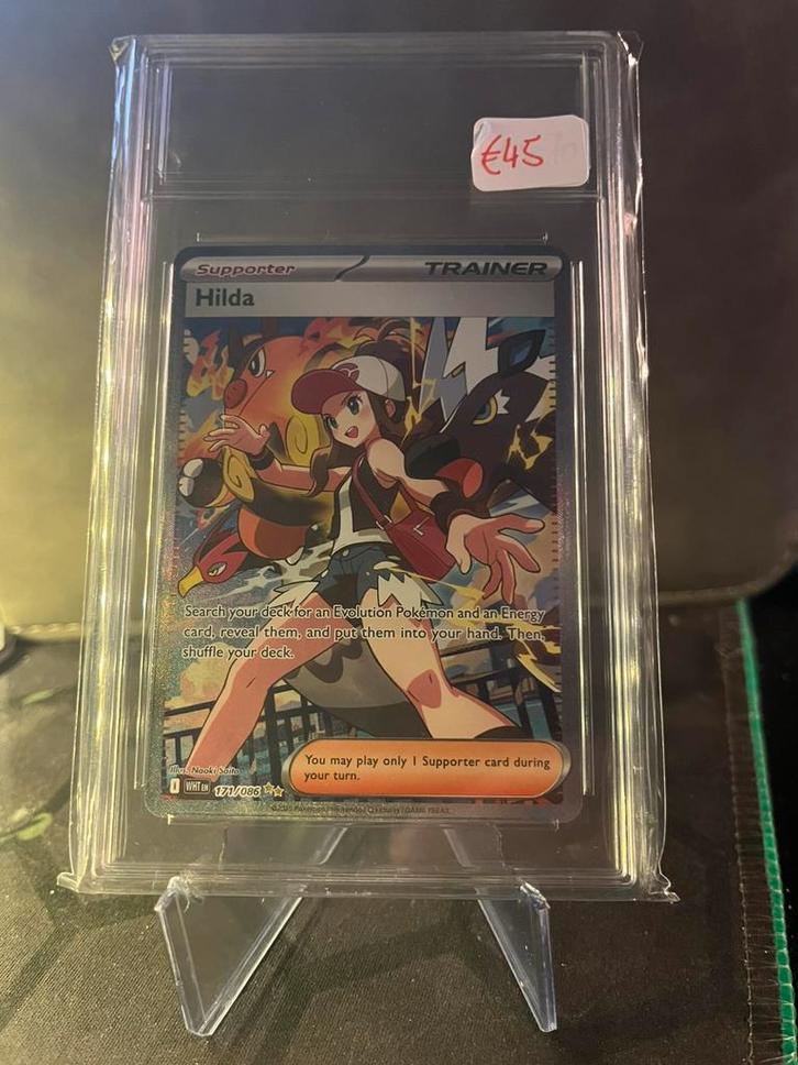 Hilda #171 Scarler & Viollet White Flare, Hobby en Vrije tijd, Verzamelkaartspellen | Pokémon, Zo goed als nieuw, Ophalen