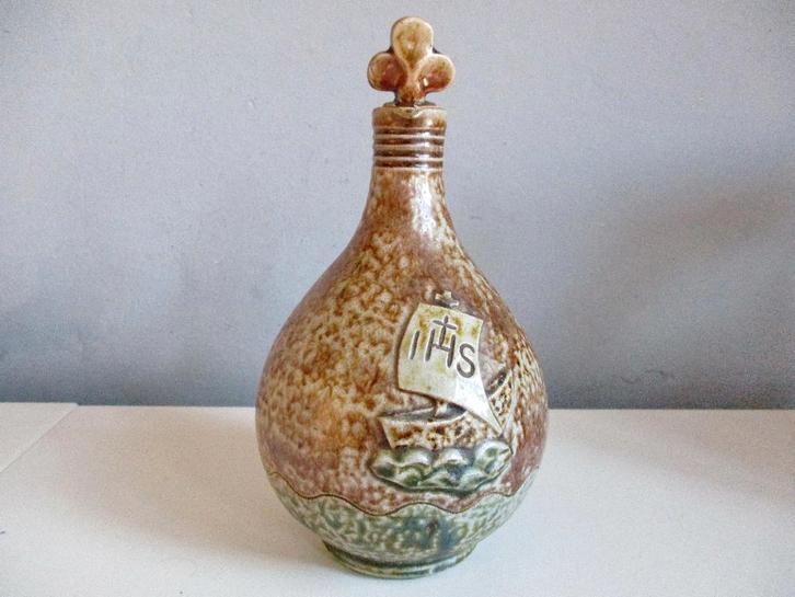 Terraco de Beesel Draak kan wijwater karaf Holland, Antiek en Kunst, Antiek | Keramiek en Aardewerk, Ophalen of Verzenden