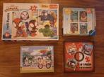 5 puzzels 3+ Gruffalo Feyenoord Bluey Spidey Paw patrol, Ophalen of Verzenden, 10 tot 50 stukjes, Zo goed als nieuw