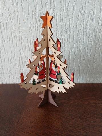 Vintage houten kerstboom  beschikbaar voor biedingen