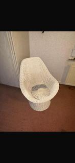 Vintage rotan fauteuil, Ophalen, Zo goed als nieuw, 75 tot 100 cm, 50 tot 75 cm