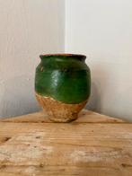 Oude Franse aardewerk pot, Ophalen of Verzenden