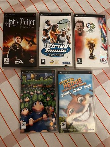 5x PSP games - Virtua Tennis, FIFA, Harry Potter, Lemmings beschikbaar voor biedingen