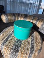 Turquoise Doos cadeaudoos kerst sinterklaas ceyiz, Huis en Inrichting, Woonaccessoires | Kisten, Overige materialen, Minder dan 50 cm