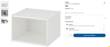 Ikea PLATSA Basiselement Wit (2x)