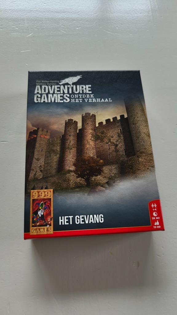 Adventure Games: Het gevang (Coöperatief spel), Hobby en Vrije tijd, Gezelschapsspellen | Bordspellen, Zo goed als nieuw, Een of twee spelers