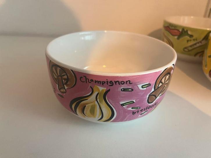 Blond Amsterdam SE Maggi Soepkommen Set, Huis en Inrichting, Keuken | Servies, Zo goed als nieuw, Kom(men), Blond Amsterdam, Aardewerk