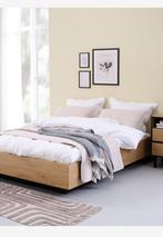 Bed met opbergruimte jysk, Ophalen, Overige materialen, Bruin, Tweepersoons