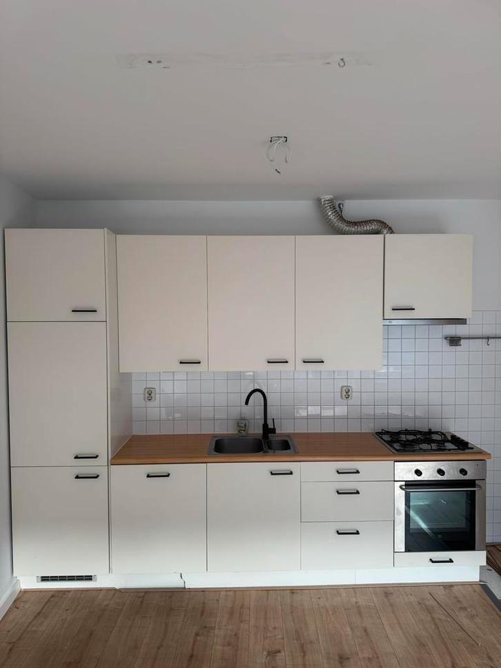 Gebruikte IKEA keuken, Huis en Inrichting, Keuken | Complete keukens, Gebruikt, Enkelwandige keuken, Wit, Hout, Ophalen of Verzenden