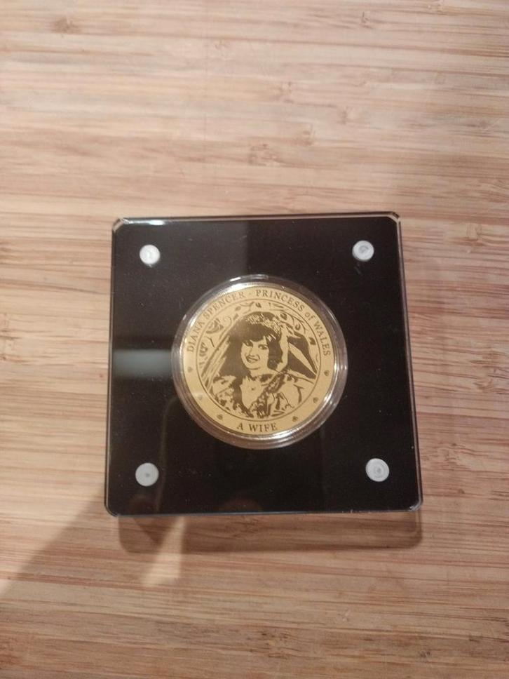 Gouden Diana Princess Munt, Postzegels en Munten, Munten | Afrika, Losse munt, Overige landen, Goud, Ophalen of Verzenden