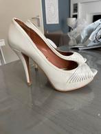 Zara leren pumps 36, Kleding | Dames, Gedragen, Ophalen of Verzenden, Wit