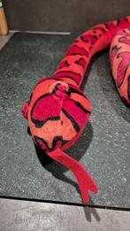 Slang, lange knuffel, rood/oranje, 240cm. 5B14, Tweedehands verkoop, Tweedehands verkoop, Gebruikt, Overige typen