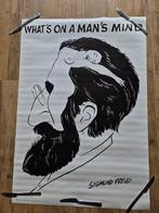 Poster Sigmund Freud What's on a man's mind, Rechthoekig Staand, Ophalen of Verzenden, Zo goed als nieuw, A1 t/m A3