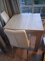 Nette tafel + twee stoelen, Ophalen, 50 tot 100 cm, Vierkant, Tot twee personen