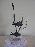 Steen / kei * met 2 x vis & wier * & bubbels *, Ophalen of Verzenden, Huis en Inrichting