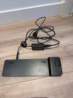 HP 2013 Ultraslim Docking Station D9Y32AA, Computers en Software, Dockingstations, Ophalen of Verzenden, Gebruikt, Docking station