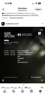 Audio obscura metamorfosi 2 tickets, Eén persoon