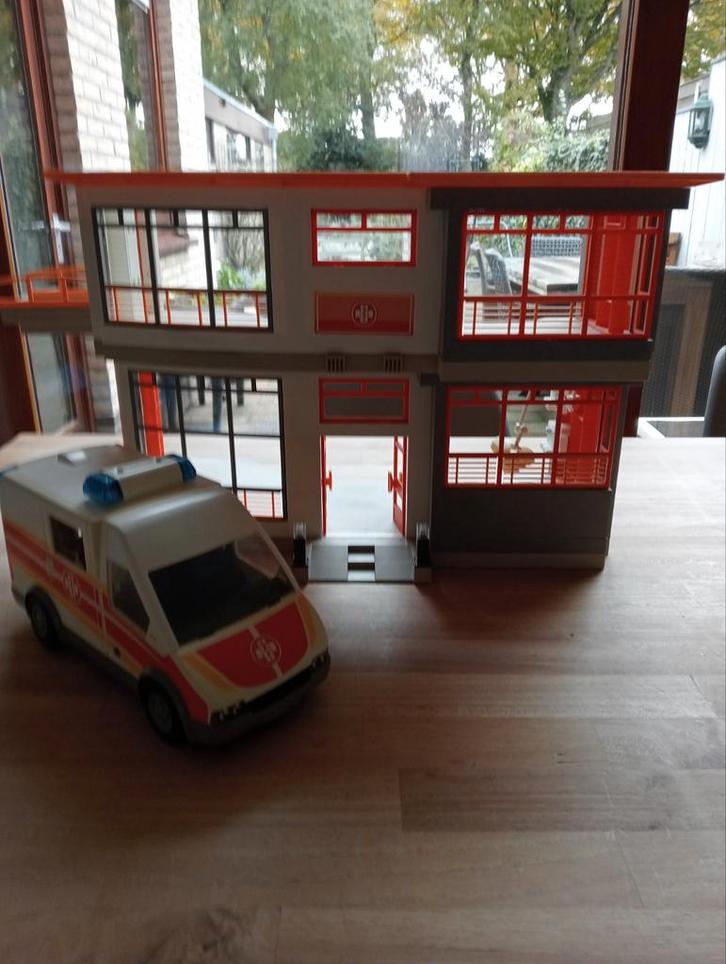 Playmobil Ziekenhuis + Ambulance + Uitbreiding, Kinderen en Baby's, Speelgoed | Playmobil, Gebruikt, Complete set, Ophalen