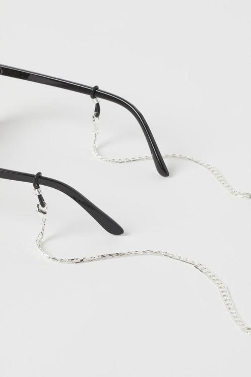 H&M zonnebrilkoord brilkord brilketting zilver neck chain, Sieraden, Tassen en Uiterlijk, Zonnebrillen en Brillen | Dames, Nieuw