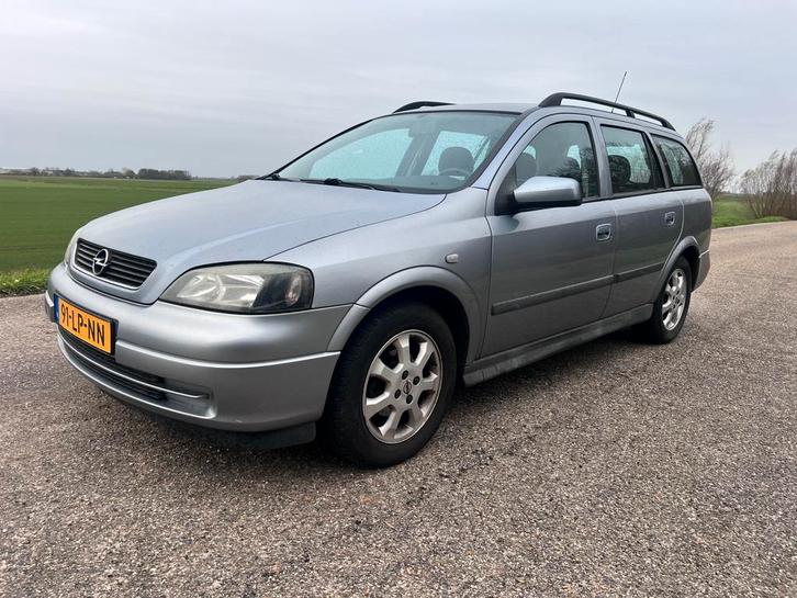 Opel Astra 1.6 8V St.wgn. 2003 Grijs, Auto's, Opel, Bedrijf, Astra, Benzine, C, Stationwagon, Handgeschakeld, Origineel Nederlands