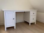 IKEA bureau wit; bevat 2 lades en een kastje, Ophalen, Gebruikt