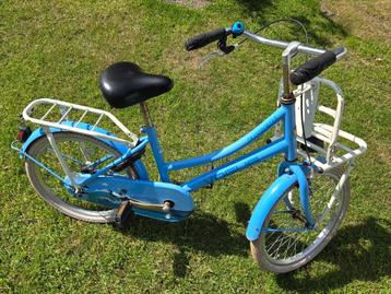 kinderfiets meisje blauw/wit 20 inch opknapper beschikbaar voor biedingen