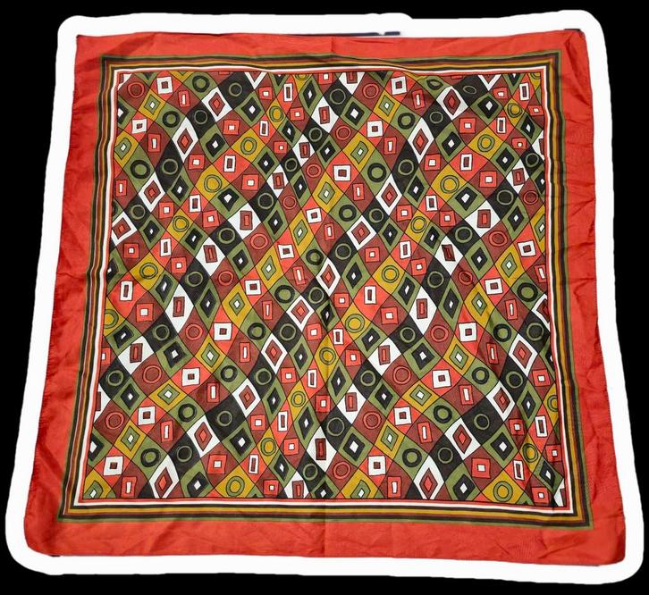 Vintage Sjaal - Jaren 80/90 - Uniek Design gratis verzenden, Kleding | Dames, Mutsen, Sjaals en Handschoenen, Nieuw, Sjaal, Maat 46/48 (XL) of groter