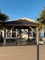 Mooie prieel met zeil aan 4 kanten!, Ophalen, Gebruikt, Hout