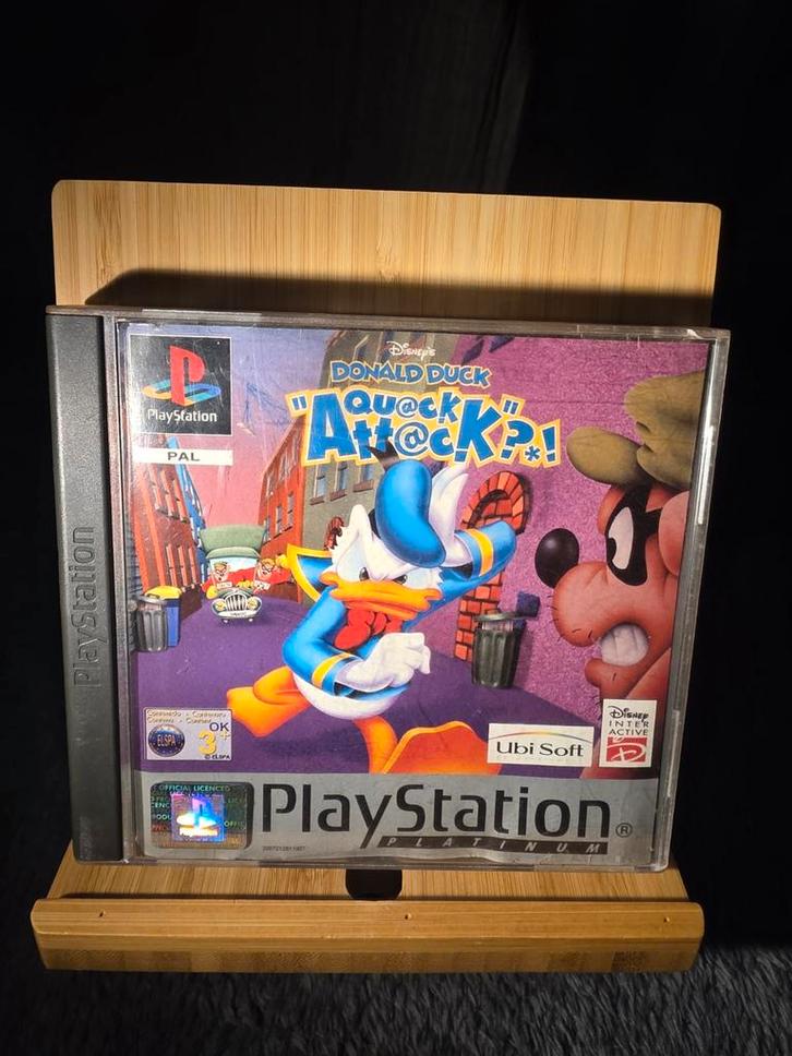 Donald Duck Quack Attack! PS1, Spelcomputers en Games, Games | Sony PlayStation 1, Gebruikt, Platform, 1 speler, Vanaf 3 jaar