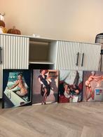 Gil Elvgren schilderijen - vintage, Antiek en Kunst, Ophalen of Verzenden