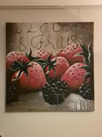 Canvas schilderij 100x100 cm, Ophalen, Nieuw, Schilderij, 75 tot 100 cm