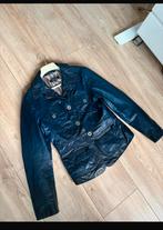 Froccella jas leer donkerblauw 44, Ophalen of Verzenden, Zo goed als nieuw, Maat 42/44 (L), Blauw