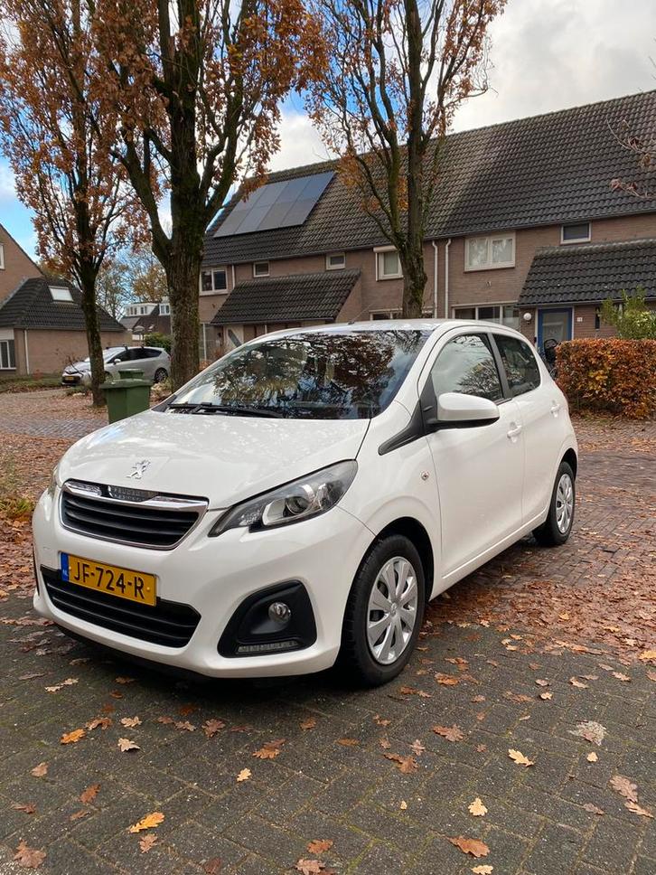 Peugeot 108 1.0 12V E-vti 51KW 5DR 2016 Wit 60761 kmstand, Auto's, Peugeot, Particulier, Benzine, B, Hatchback, Handgeschakeld