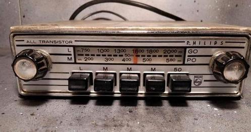 Philips Autoradio Oltdtimer Oltimer Vintage, Auto diversen, Autoradio's, Ophalen of Verzenden