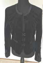 Steps.
Kort, fluwelen jasje.
Zwart., Kleding | Dames, Ophalen of Verzenden, Zo goed als nieuw, Zwart