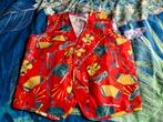 Een rood hesje met muziekinstrumenten S, Carnaval, Ophalen of Verzenden, Zo goed als nieuw, Kleding