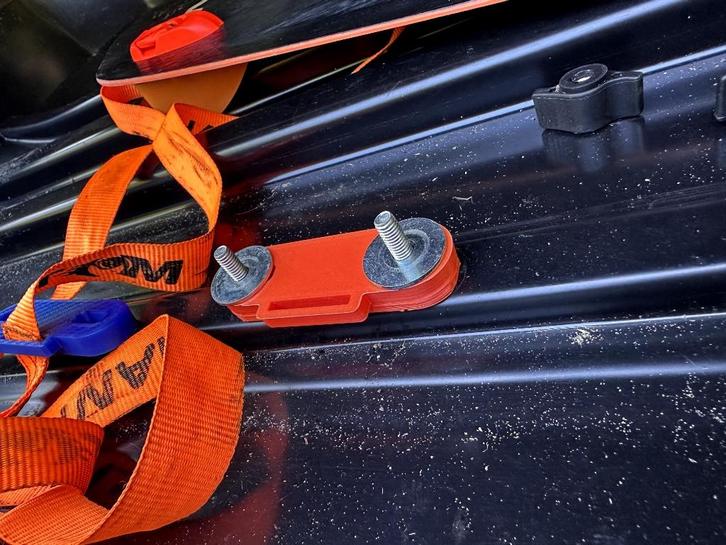 Universal Roof Box Cargo Tie-Down Brackets (Strap Mounts), Auto diversen, Dakkoffers, Nieuw, Ophalen of Verzenden