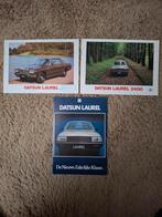 3x autofolder Datsun Laurel, Verzenden, Zo goed als nieuw, Overige merken