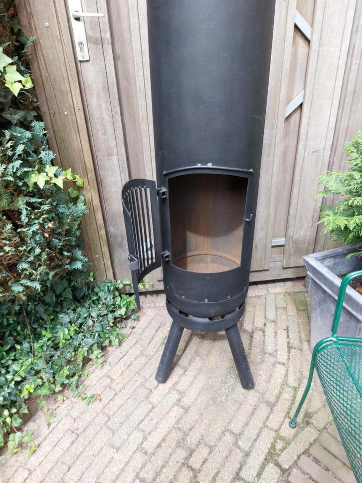Tuinhaard buitenhaard houthaard buitenkachel, Tuin en Terras, Tuinhaarden, Gebruikt, Ophalen