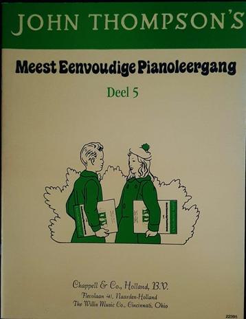 Bladmuziek / Meest Eenvoudige Pianoleergang deel 5  beschikbaar voor biedingen