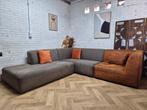 Hoekbank | Modulair | Cognac, Ophalen of Verzenden, Zo goed als nieuw, 150 cm of meer, Vierpersoons of meer
