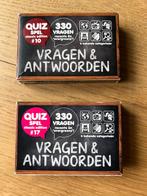 2x pubquiz / quiz vragen & antwoorden, Hobby en Vrije tijd, Gezelschapsspellen | Kaartspellen, Ophalen of Verzenden, Zo goed als nieuw