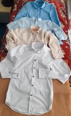 VIER mooi Overhemden., Ophalen of Verzenden, Zo goed als nieuw, Beige, Halswijdte 38 (S) of kleiner