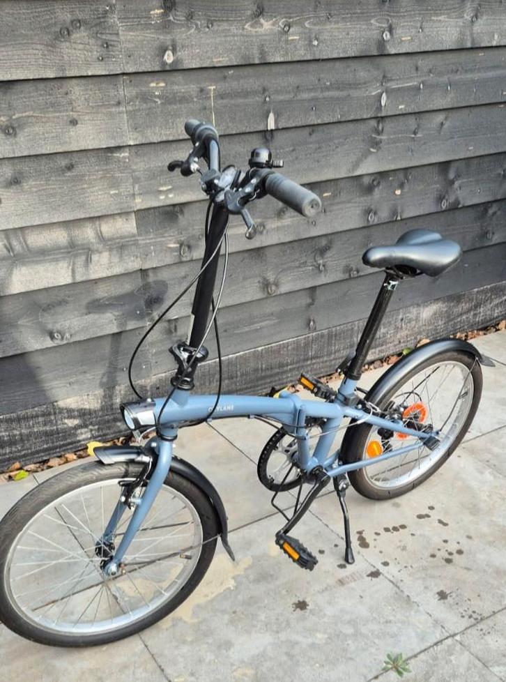 B'TWIN Fold 120 Vouwfiets - Grijs - In goede staat, Fietsen en Brommers, Fietsen | Vouwfietsen, Zo goed als nieuw, Overige merken