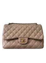 Chanel Jumbo double flap, Ophalen, Zo goed als nieuw, Beige, Schoudertasje