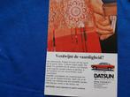 Datsun 180B - originele advertentie, Ophalen of Verzenden, Zo goed als nieuw, Auto's